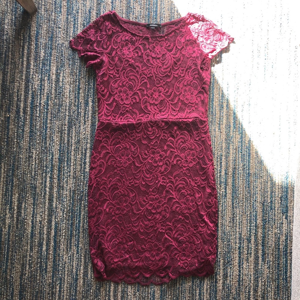Ambiance Red Lace Dress